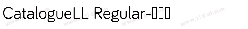 CatalogueLL Regular字体转换